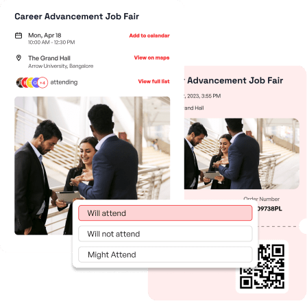 Student Events feature